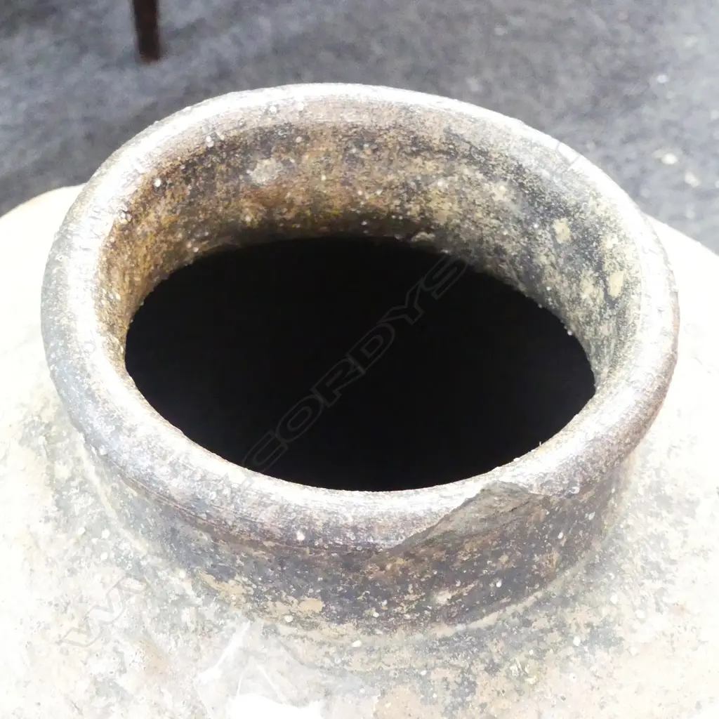 Well used 1800’s Shigaraki Tea storage vase Anagama; Chips to rim, H.500mm Image 1++