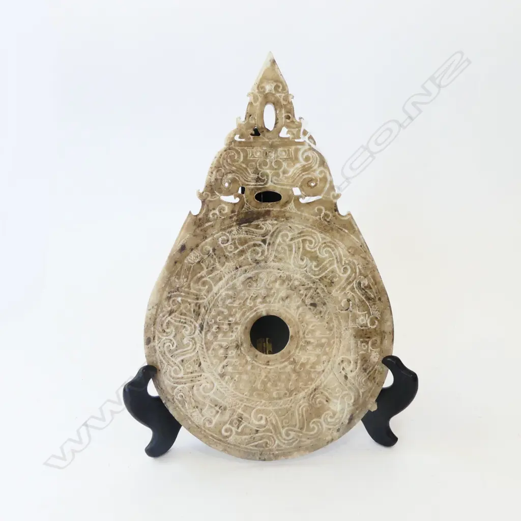 CHINESE JADE DISK H.330mm Image 1++