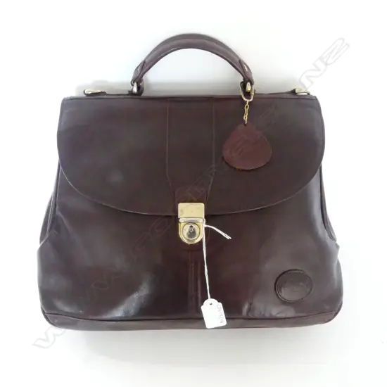 LEATHER COBB & CO HANDBAG L350MM