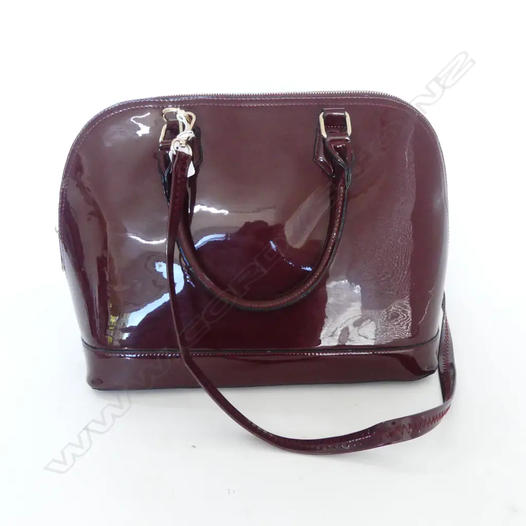 JB COLLECTION PRUNE COLOURED HANDBAG L370MM Image 1++