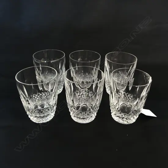 6 WATERFORD COLLEEN TUMBLERS H.90mm