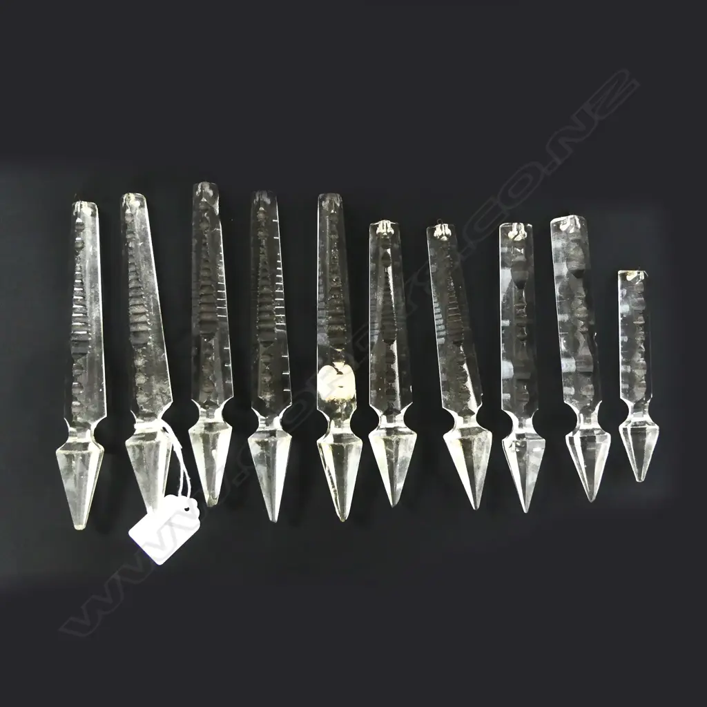 SEL ANTIQUE CUT CRYSTAL LUSTRES Image 1++