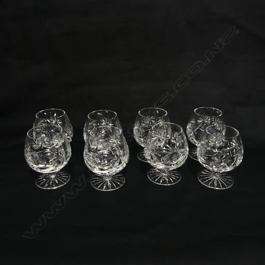 8 CRYSTAL BRANDY BALLOONS H.105mm Image 1++