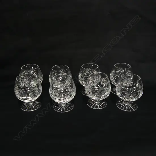 8 CRYSTAL BRANDY BALLOONS H.105mm