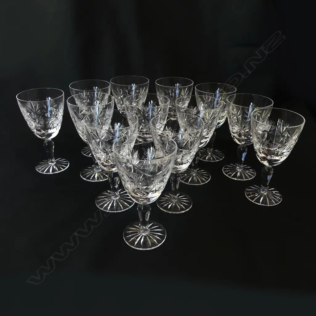 SET OF 13 CRYSTAL GLASSES Image 1++
