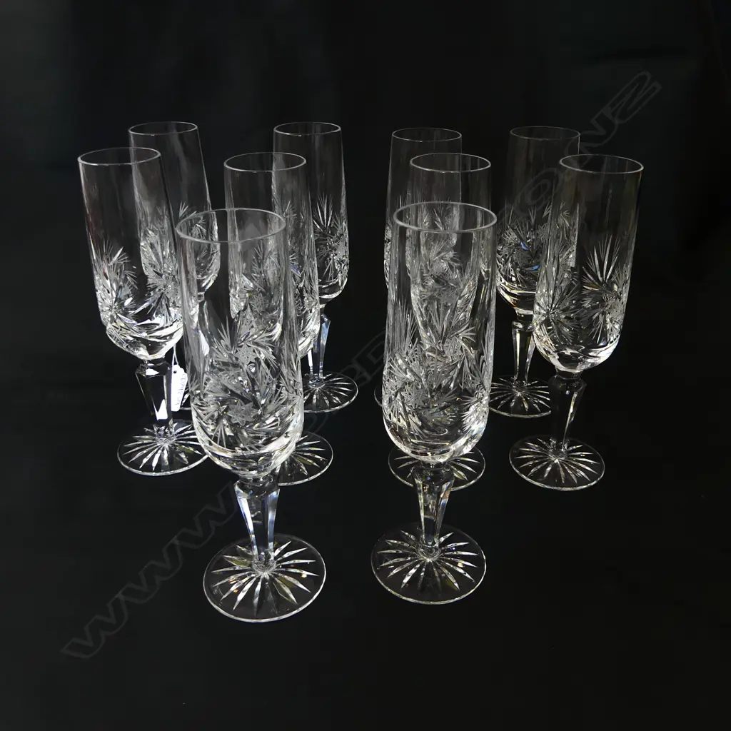 12 CRYSTAL FLUTES H.200mm 11+1 Image 1++