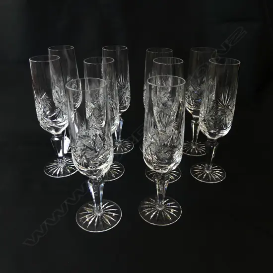 12 CRYSTAL FLUTES H.200mm 11+1