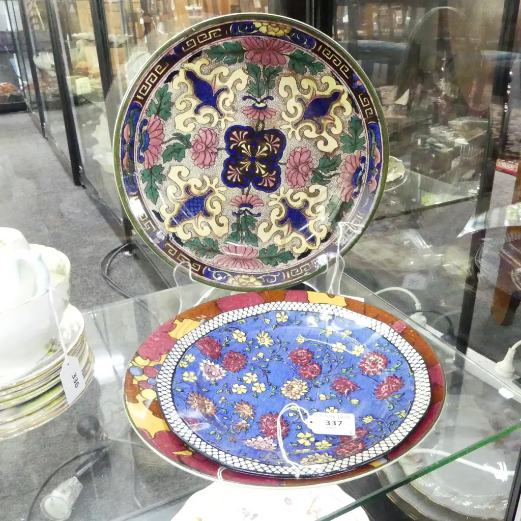 3R/D RACK PLATES PERSIAN AURTURM & FLORAL DESIGNS DIA270 & 220MM Image 1++