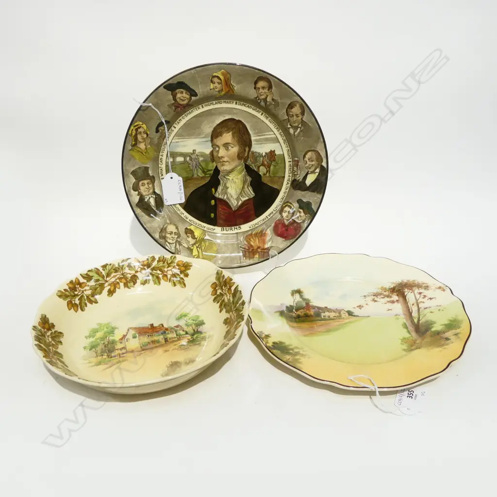 RD R BURNS RACK PLATE DIA 270MM COTTAGE PLATE & BOWL DIA240MM Image 1++