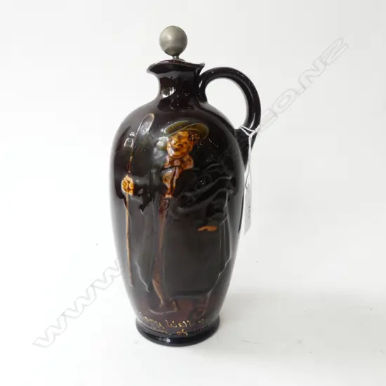ROYAL DOULTON KING'S WARE DEWAR'S WHISKY DECANTER 'TONY WELLAR BEWARE OF THE VIDDERS' H.205mm W STOPPER