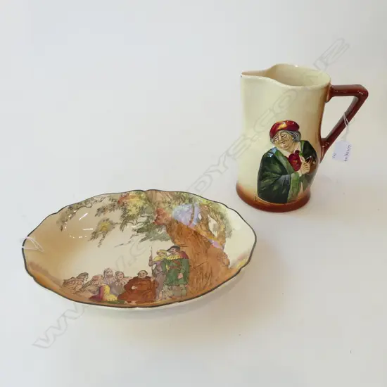 LARGE R/D ALE JUG H200MM & R/D ROBIN HOOD BOWL L280MM