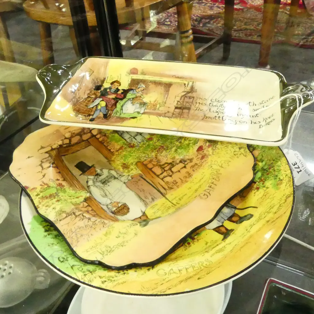 2 R/D GAFFER PLATES DIA230MM & R/D COTTAGE SANDWICH PLATE L280MM Image 1++