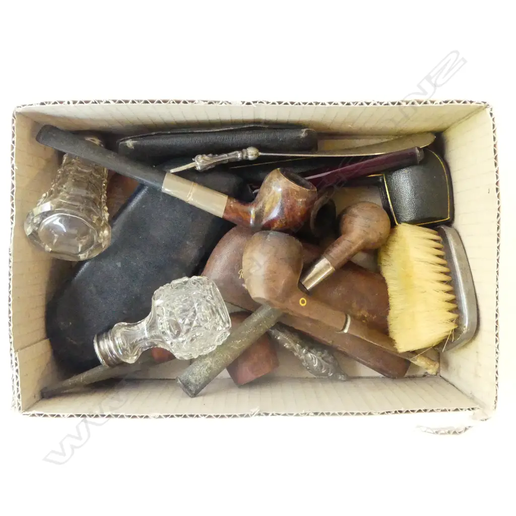 ASST. SMOKING PIPES, SPECTACLES, STERLING BITS ETC Image 1++