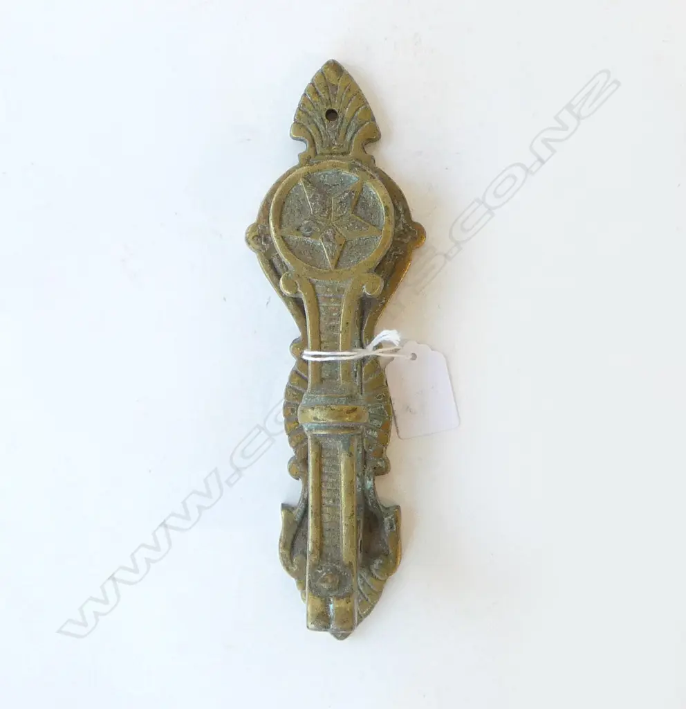 BRASS DOOR KNOCKER H.225mm Image 1++