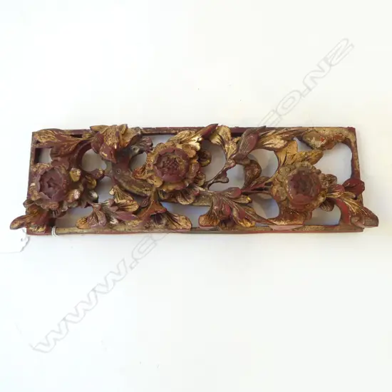 ORIENTAL FLORAL CARVING 105x330mm