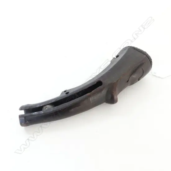 ANTIQUE INDONESIAN CARVED HORN GUN LEAD BALL FLASK