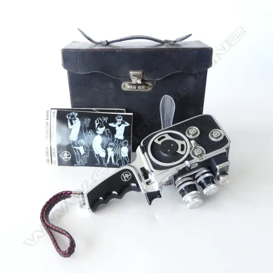 CASED BOLEX HAND HELD FILM CAMERA