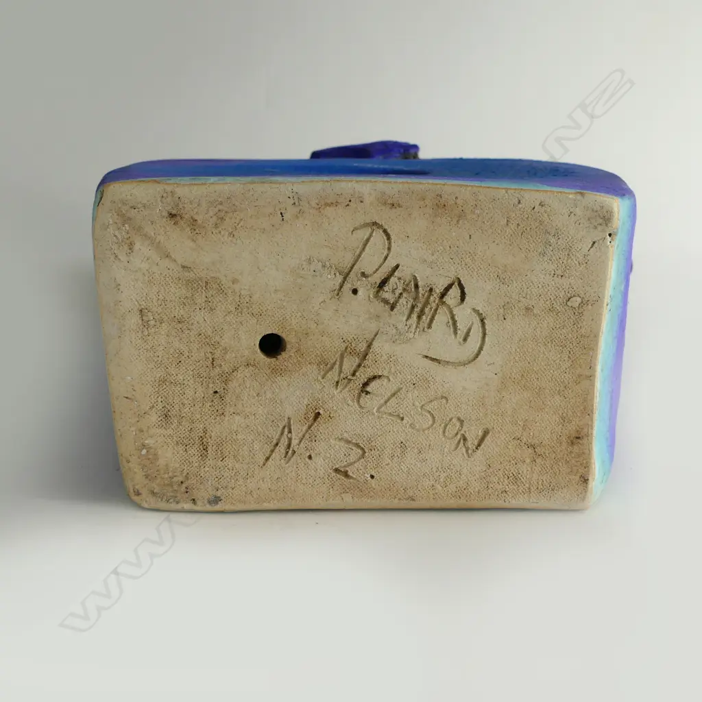 PAUL LIARD SCUPLTED STYLISED BLUE HORSE incised signature to base. H.335mm Image 1++