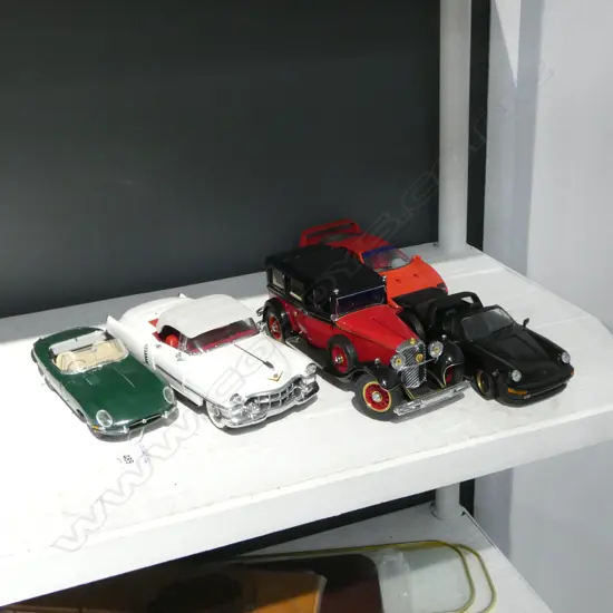 5 DIE CAST FRANKLIN MINT MODEL CARS L200MM