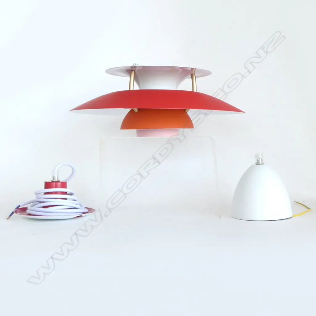 REPLICA RED PH5 PENDANT LIGHT, AS NEW 300mm dia Image 1++