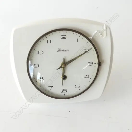 MID CENTURY GERMAN CHINA WALL CLOCK H210MM