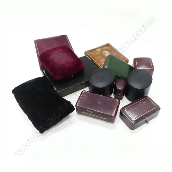 ANTIQUE JEWELLERY BOXES ETC