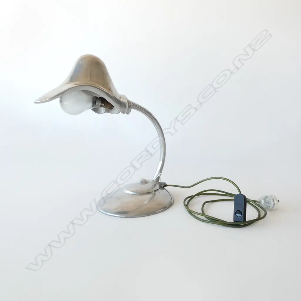 MATTHEW VON STURMER CAST ALUMINUM 'LIMPET' LAMP EX. ZEALOUS DESIGN H.380mm WORKING Image 1++