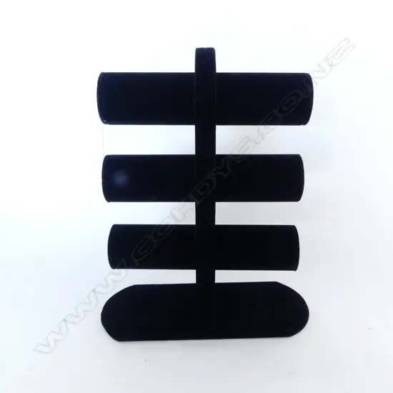 BLACK VELVET 3-TIER DOUBLE DISPLAY BRACELET STAND, 310 X 240mm