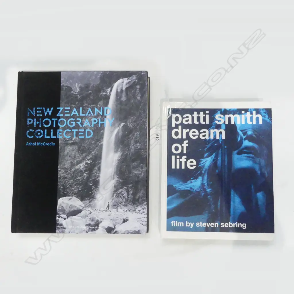 2 ART BOOKS; NZ PHOTOGRAPHY COLLECTED & PATTI SMITH DREAM OF LIFE Image 1++