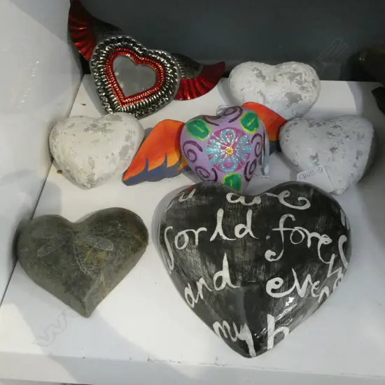 COLLECTION OF DECORATIVE HEARTS