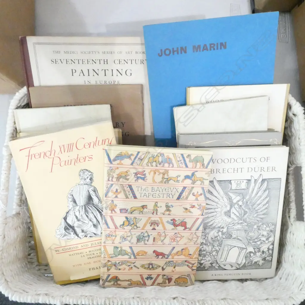 12 VINTAGE ART BOOKS TOULOUSE-LAUTREC, FRENCH PAINTERS, WOOD ENGRAVINGS ETC Image 1++