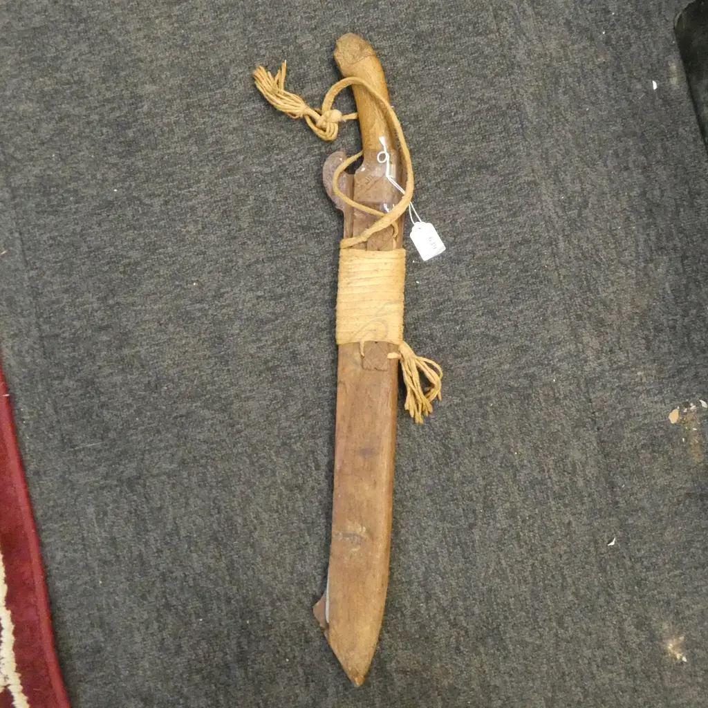 High carbon steel machete w/ scabbard L.610mm Image 1++