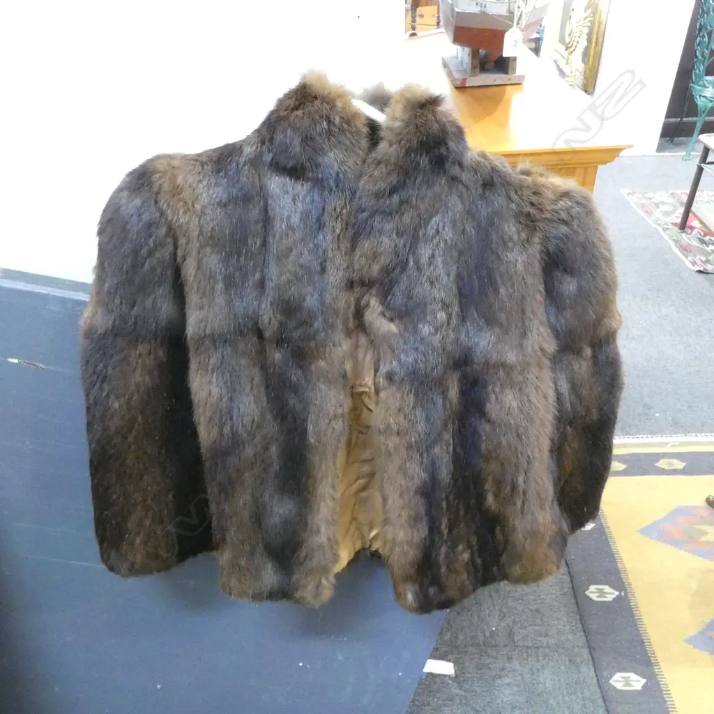 VINTAGE RABBIT FUR CAPE (STERNS FOR FURS) S/M Image 1++