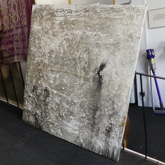 JAMES ROBINSON, ABSTRACT, MIXED MEDIA, SIGNED & DATED 2006, 1510x1350mm