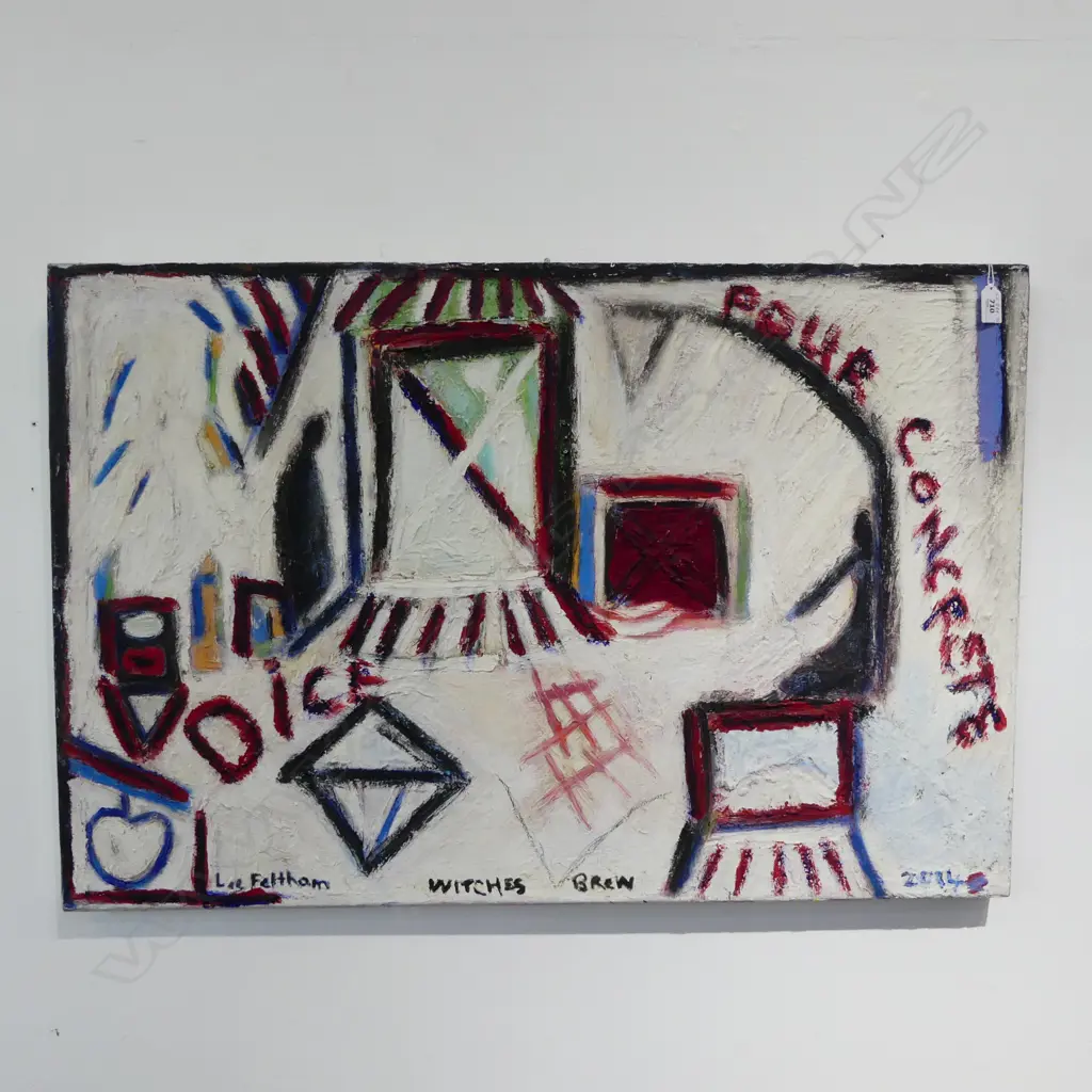 LEE FELTHAM, "WITCHES BREW", ACRYLIC ON CANVAS, SIGNED 2014,  610 X 910MM provenance below Image 1++