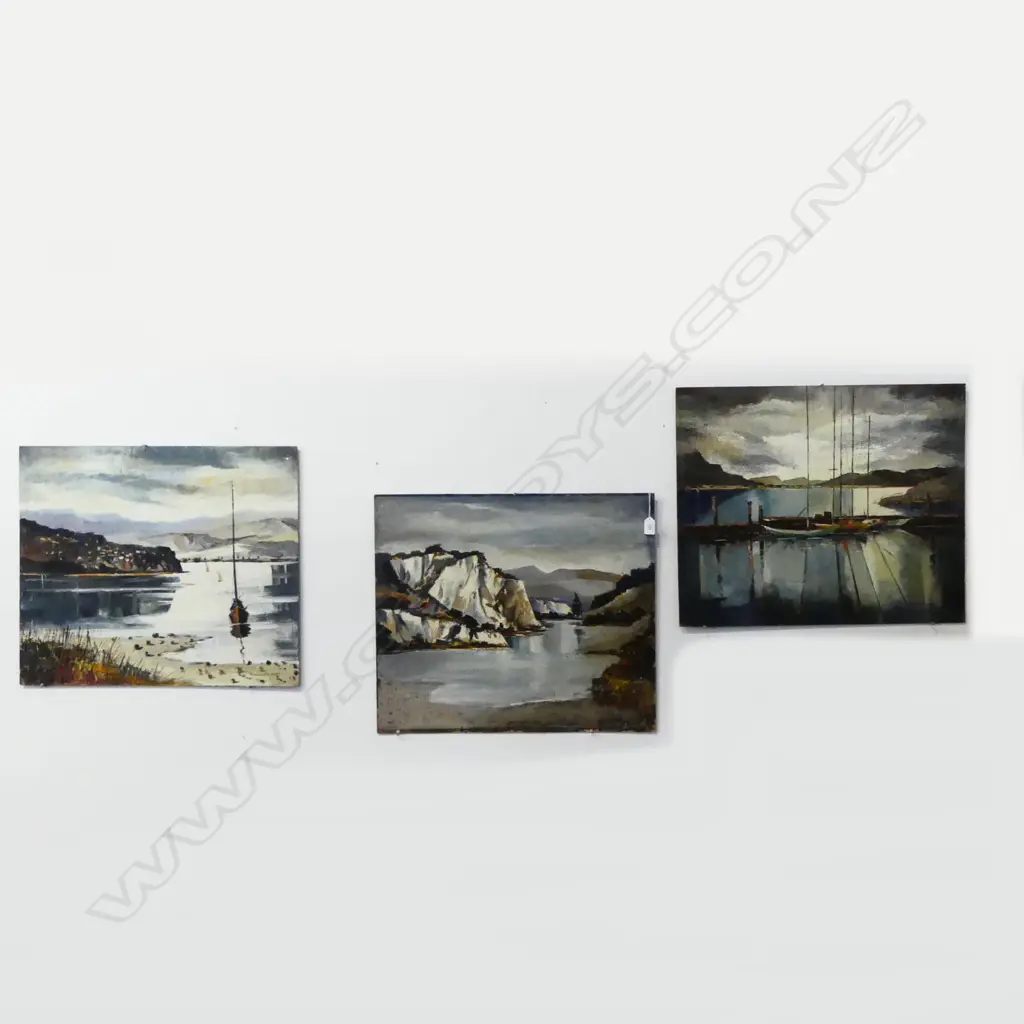 3 FLORENCE LUXFORD UNFRAMED LANDSCAPES 510x610mm Image 1++