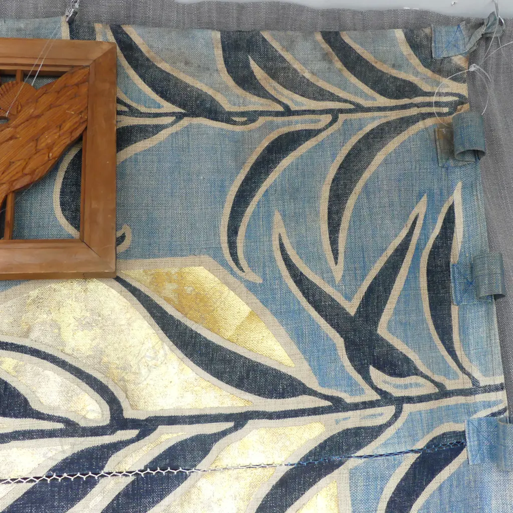 Large Japanese wall-hanging tapestry W.1830mm Image 1++