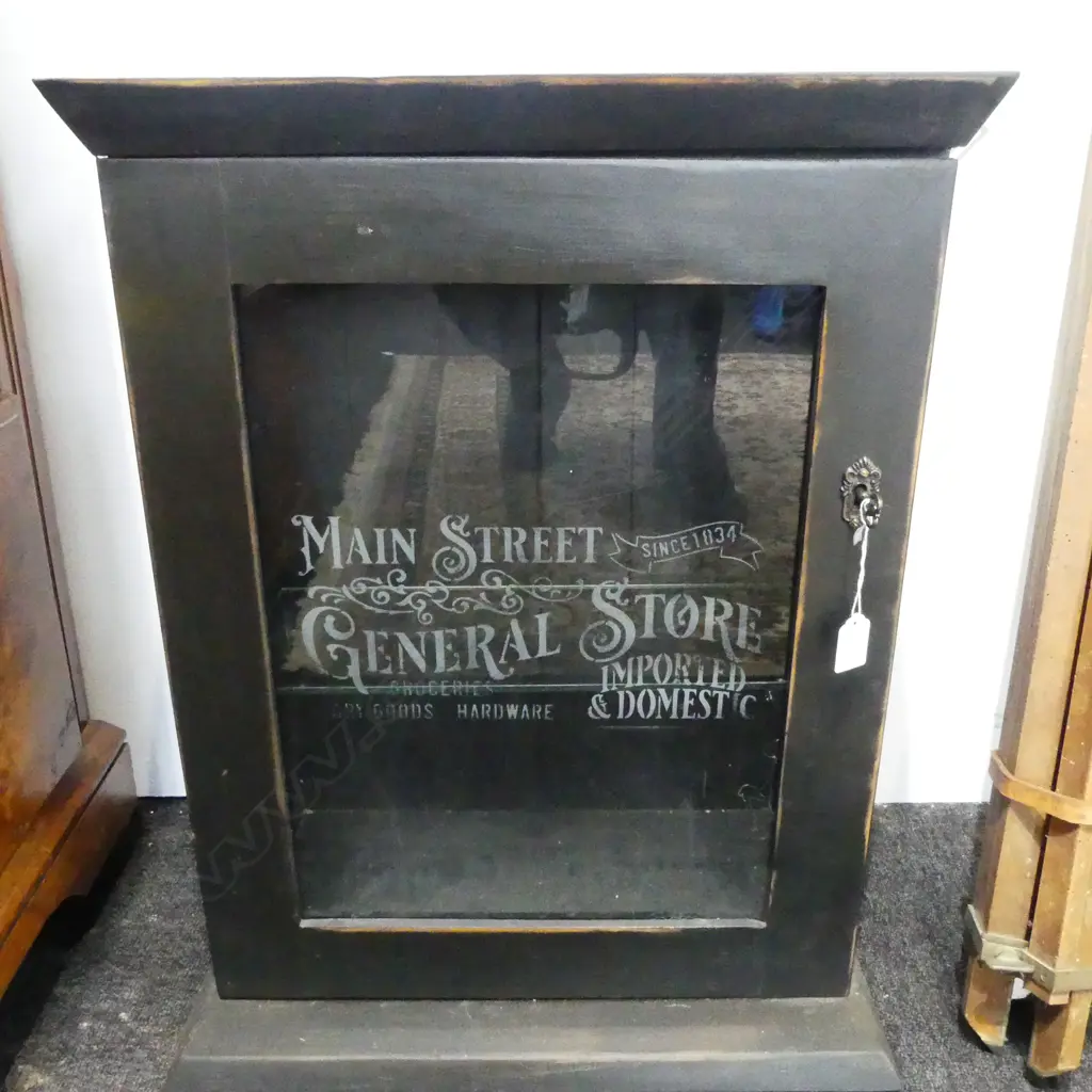WOODEN CABINET ''MAIN STREET GENERAL STORE' 630x500 Image 1++