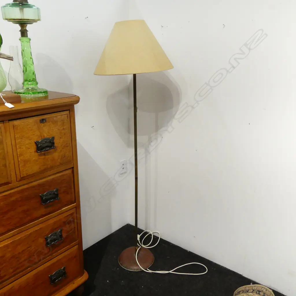 METAL FLOOR LAMP; BRASS & COPPER H.1720mm Image 1++