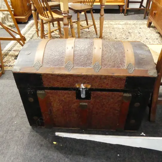 ANTIQUE SARATOGA TRUNK W.850mm