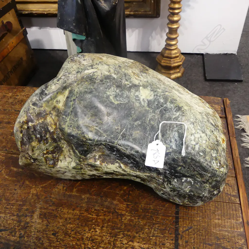 LGE POUNAMU BOULDER NATURALLY RIVER WORN H.300mm Image 1++
