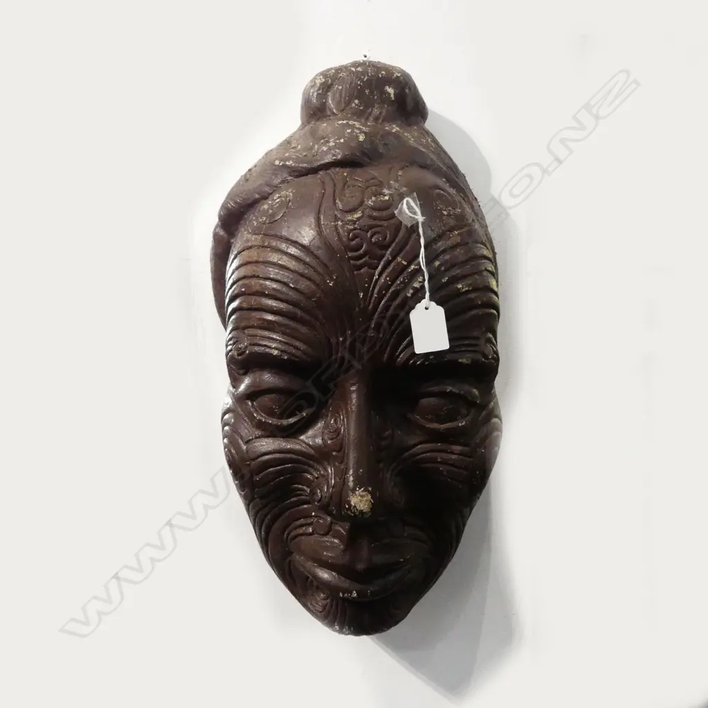 CONCRETE MAORI FACE H.480mm Image 1++