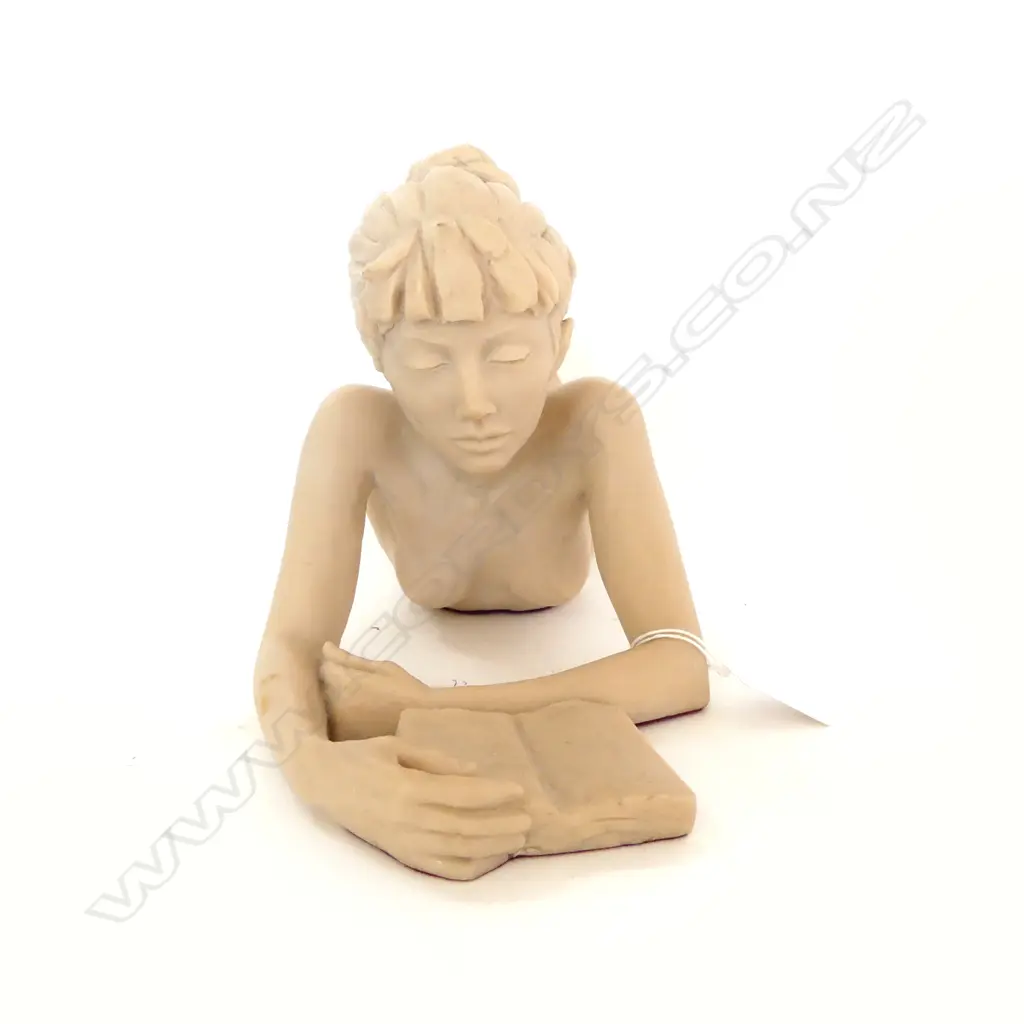 TOM GREENSHIELDS, ANYA WITH BOOK, RESIN MARBLE No.5/350, WITH ORIGINAL CATALOGUE BOOKLET & RECEIPT W.460mm Image 1++