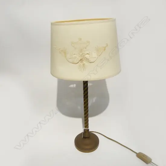 LAURA ASHLEY BRASS TABLE LAMP H.550mm