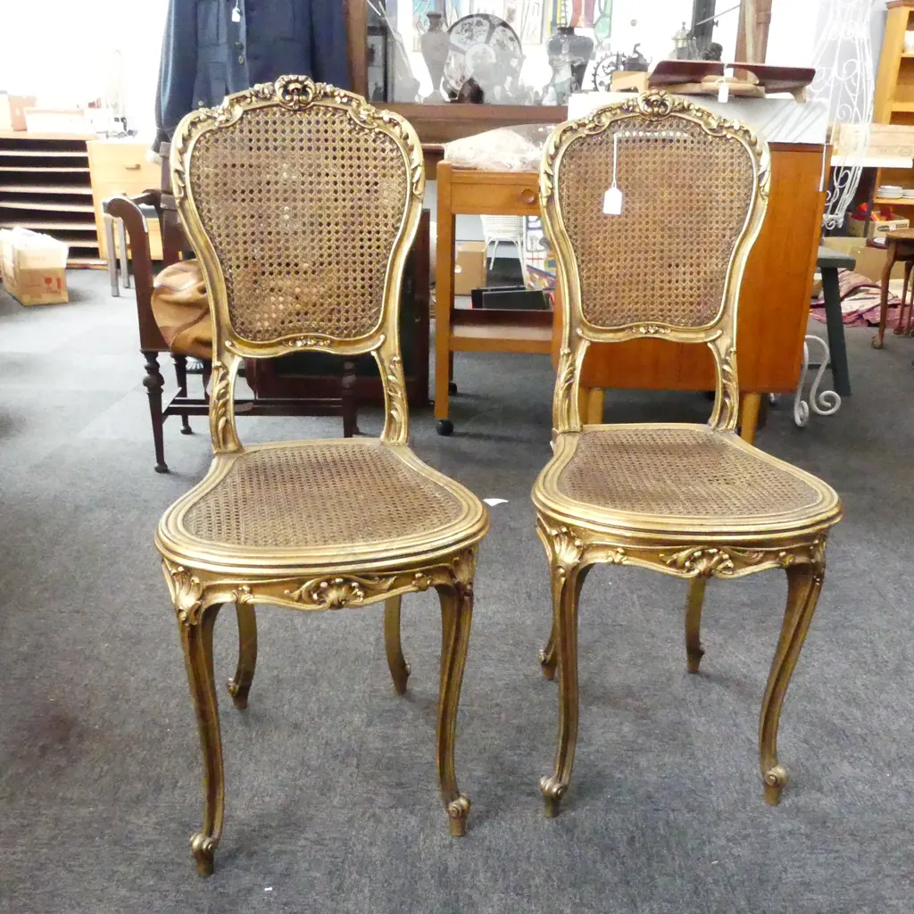 PR FRENCH STYLE GILDED CHAIRS  Image 1++