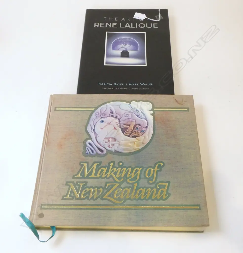2 books: THE ART OF RENE LALIQUE + MAKING OF NZ by Sheffield House Image 1++