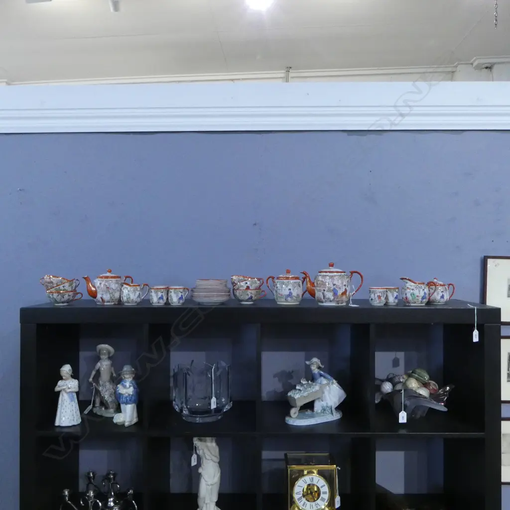 JAPANESE TEA SET (LARGEST TEAPOT SPOUT AF) Image 1++