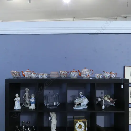 JAPANESE TEA SET (LARGEST TEAPOT SPOUT AF)