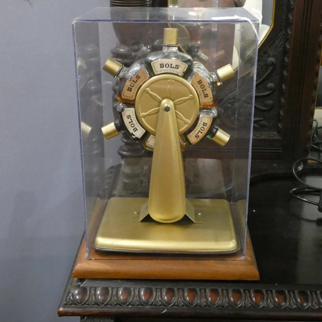 CASED BOLS SHIPS WHEEL C.1940 H.370mm Image 1++