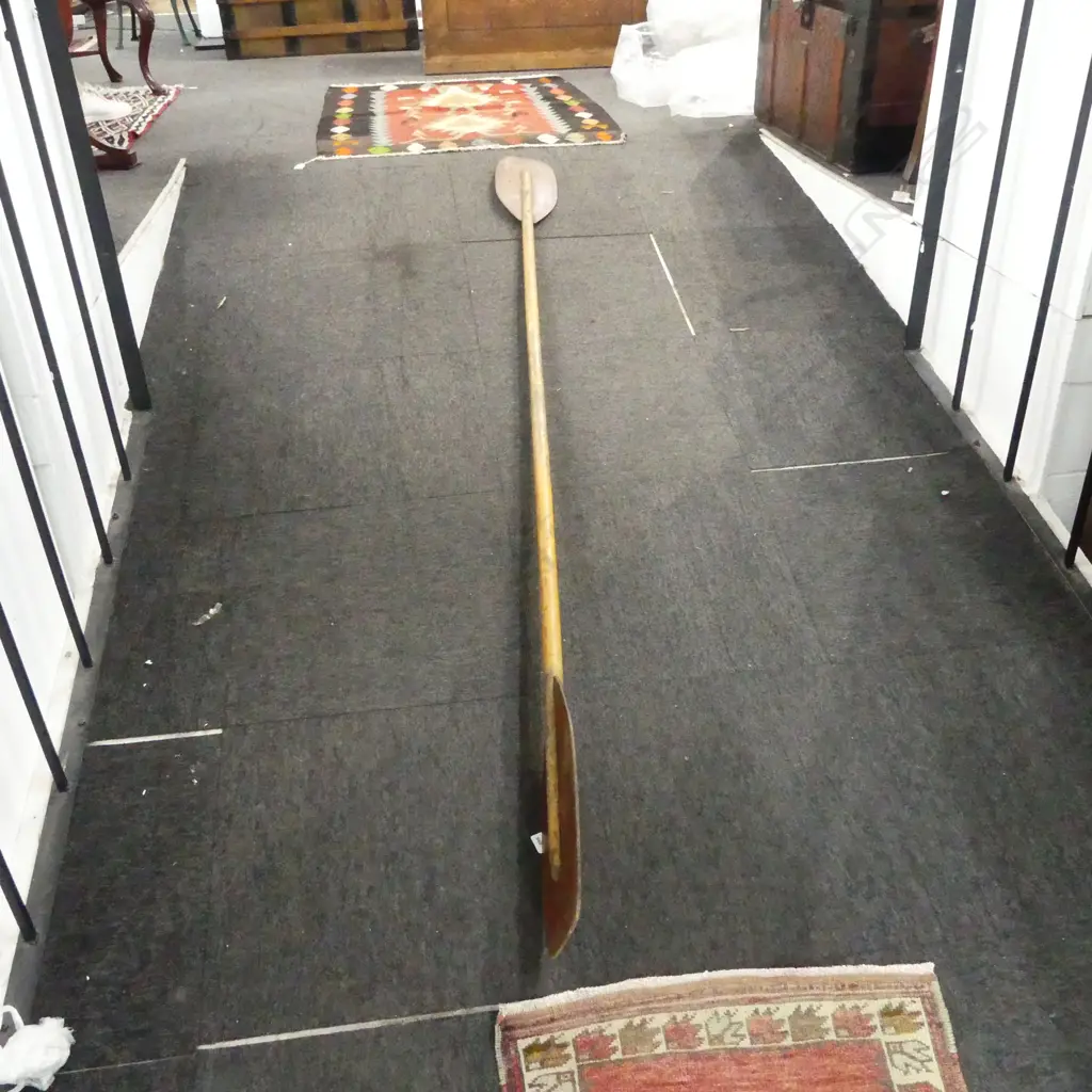 VINTAGE WOODEN KYAK PADDLE, L.2500MM Image 1++